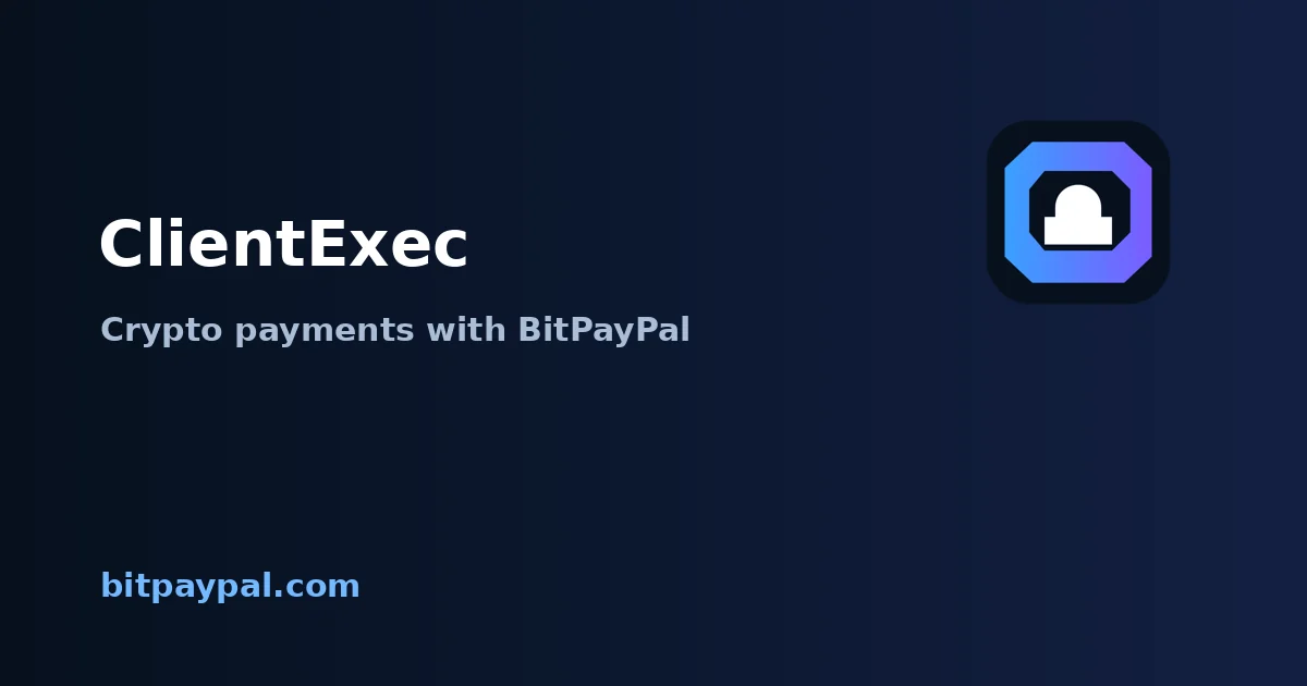 ClientExec + BitPayPal integration