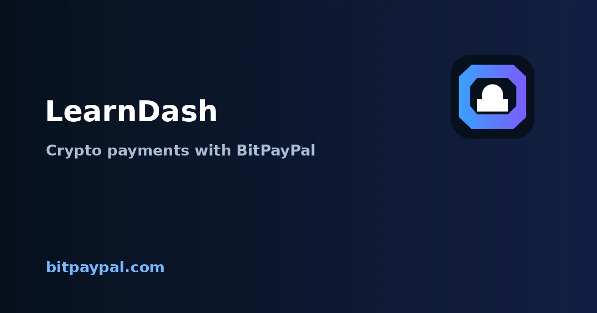 LearnDash + BitPayPal integration