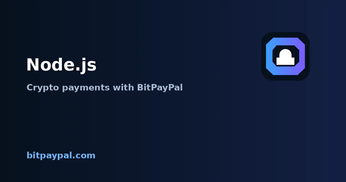 Node.js + BitPayPal integration