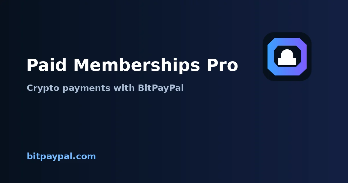 Paid Memberships Pro + BitPayPal integration
