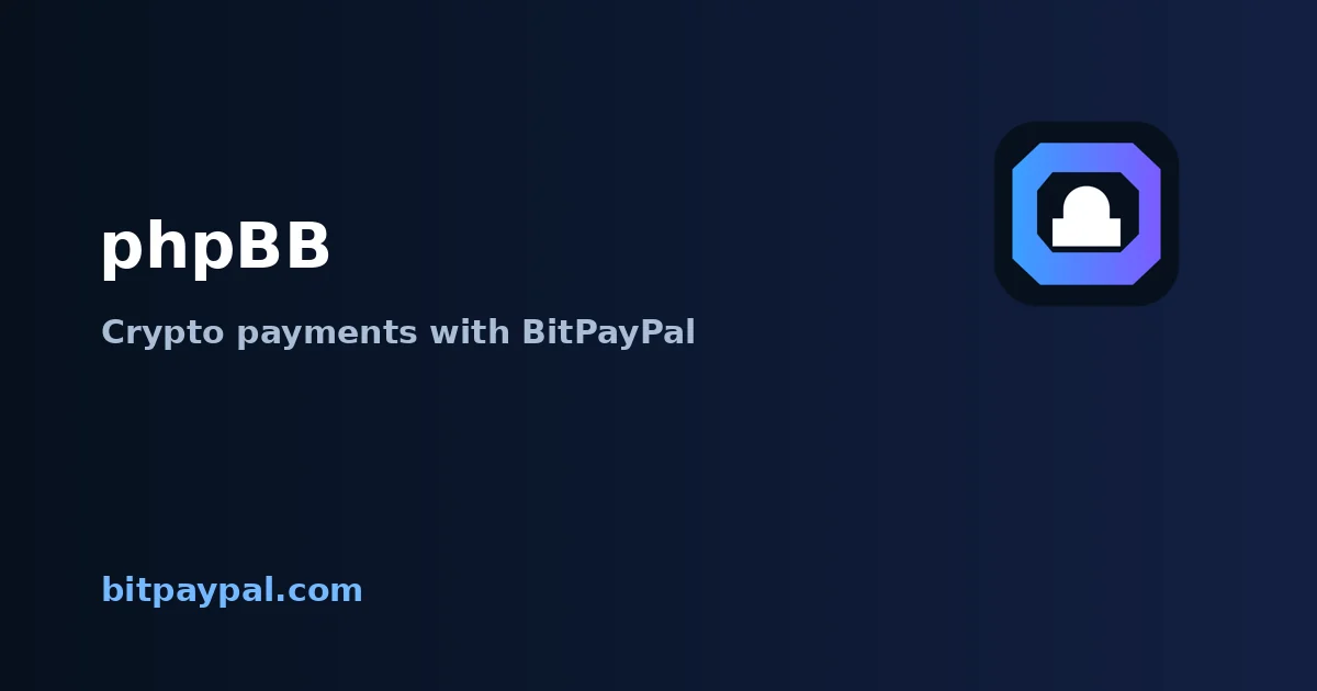 phpBB + BitPayPal integration