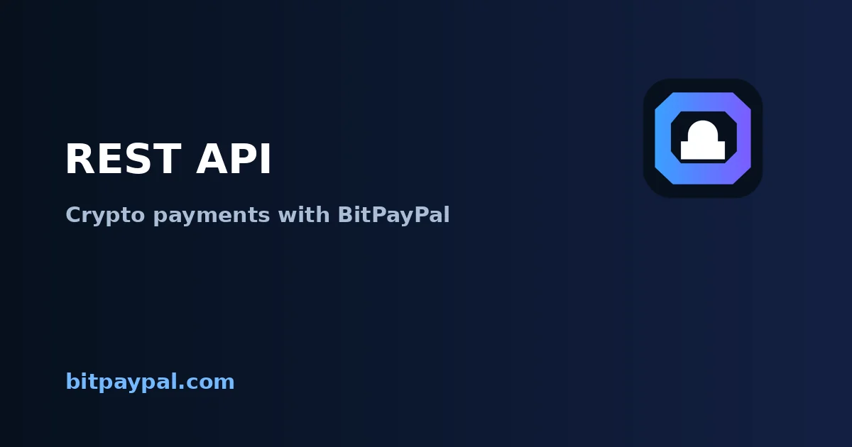 REST API + BitPayPal integration